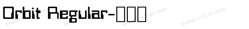 Orbit Regular字体转换
